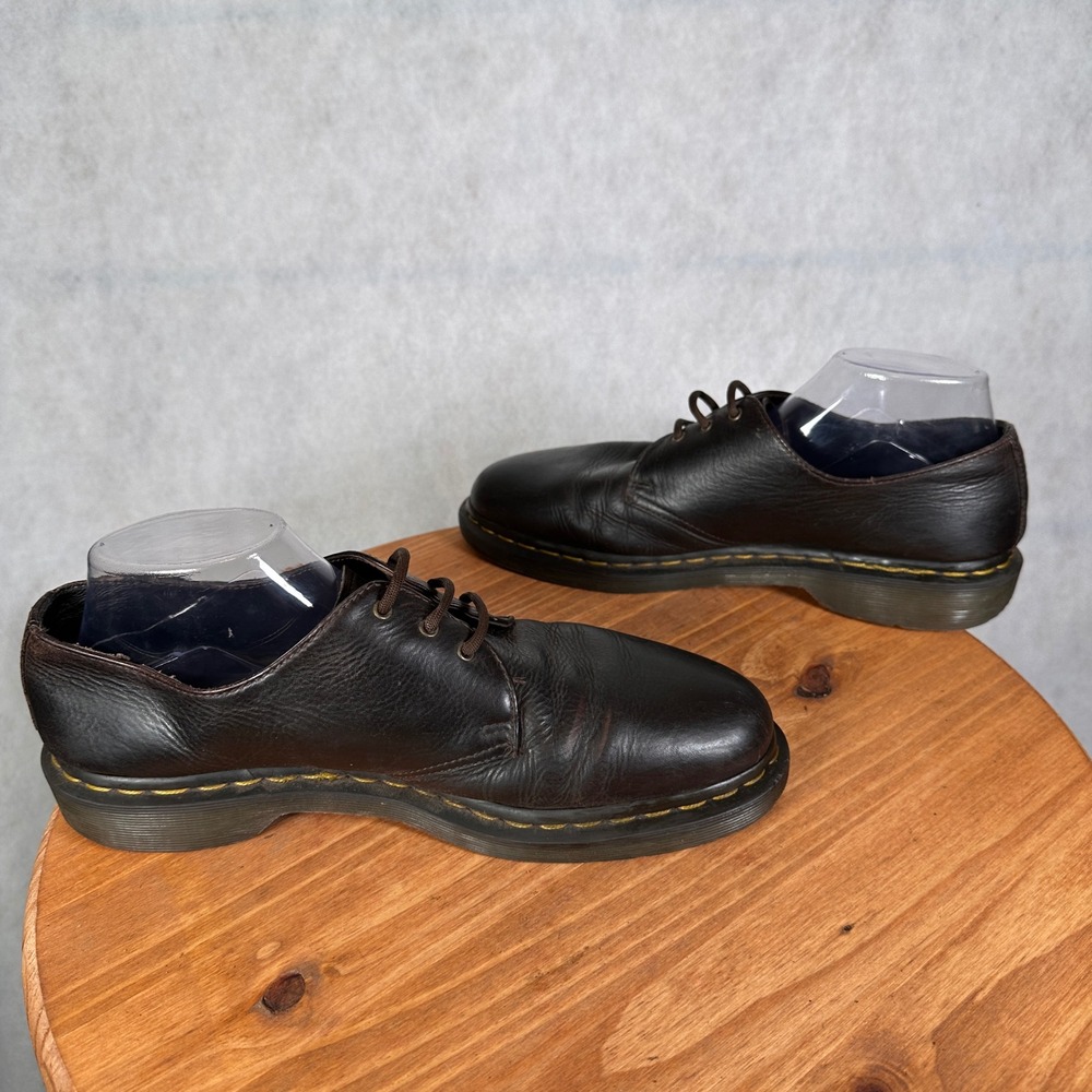 Dr. Martens 1461 Oxford Mens Size 10 Brown Good Leather 3-Eye Derby Shoes - Picture 10 of 14
